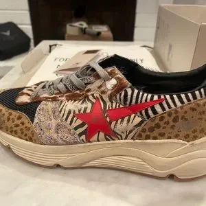 $695  Running Sole Sneakers in Animal-print Various Horsy EU 43 US10 Golden Goose | Shoes | 695 Golden Goose Running Sole  main image 3